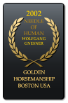 2002 NEEDLE OF HUMAN  WOLFGANG GNESNER GOLDEN HORSEMANSHIP BOSTON USA GOLDEN HORSEMANSHIP BOSTON USA
